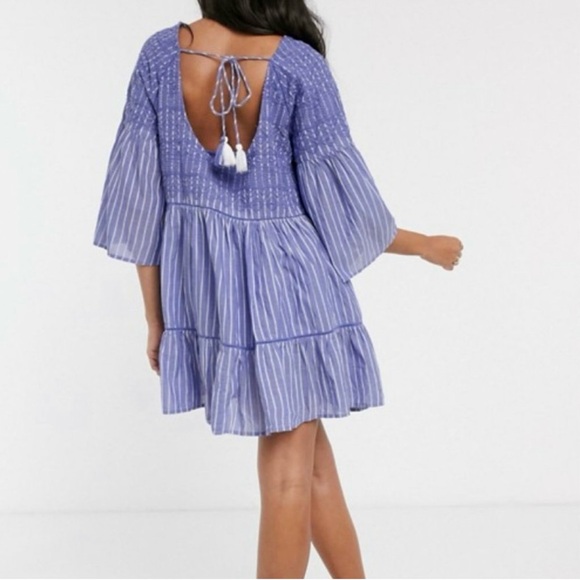Free People, bohemian striped dress - Picture 2 of 10